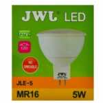 Foco led dicroico 5w base mr-16/gu5.3 luz cálida jle-5c jwj