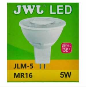 Foco led dicroico 5w base mr-16/gu5.3 luz blanca jlm-5b jwj