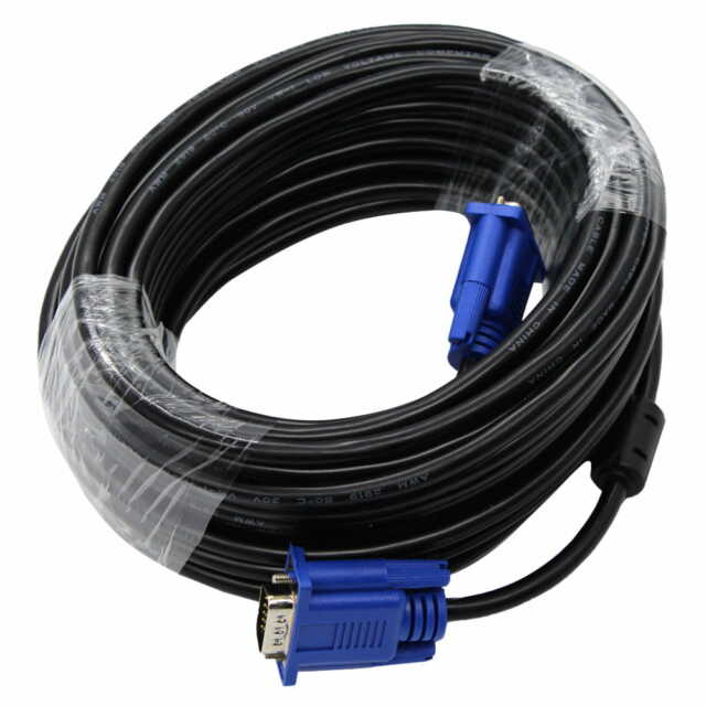 Cable vga macho 15 metros laptop pc proyector wi2215 ele gate vga-15