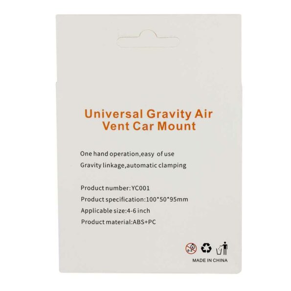 Base para celular universal gravity air vent mount sx037
