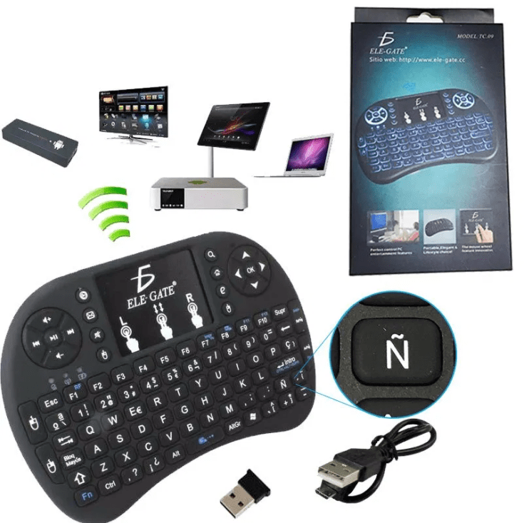 Mini Teclado Inalámbrico TouchPad Smart TV
