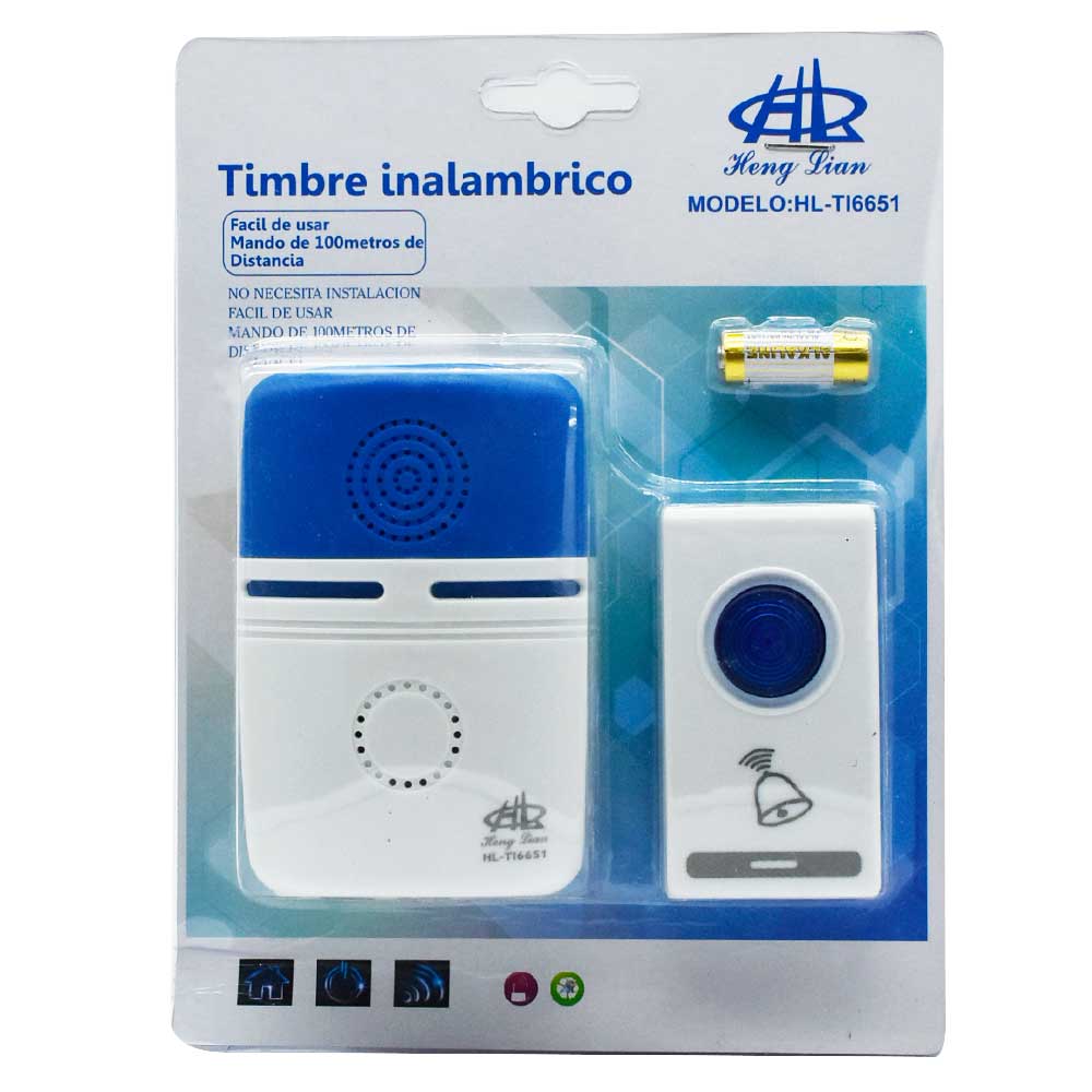 Timbre inalámbrico Tangxi, sistema de control de acceso de 2 vías para la  seguridad del hogar, timbre exterior, timbre interior