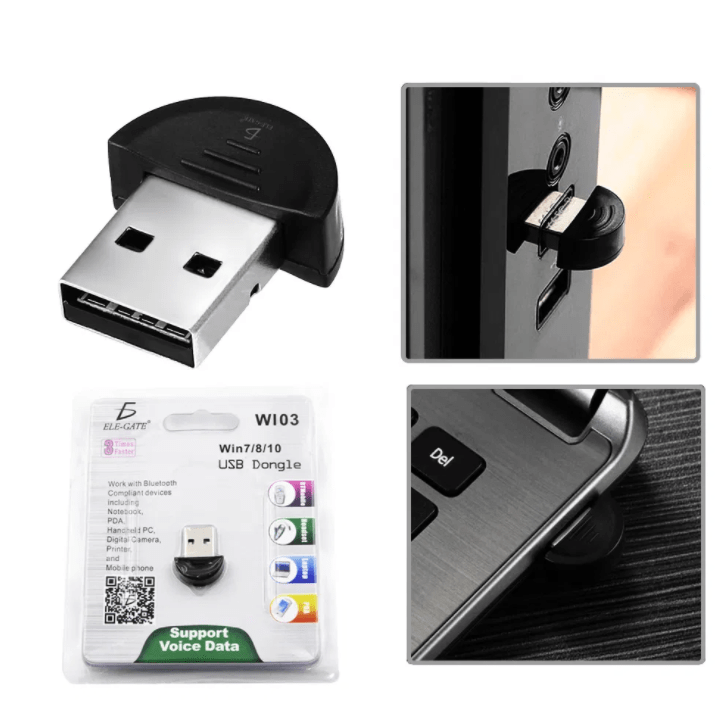 Adaptador Bluetooth V2.0 USB 2.0 Para laptop o PC Wi03 - AMCTech