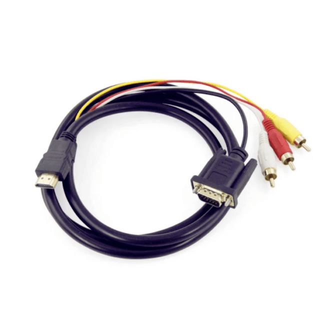 Cable con entrada hdmi y salida vga/rca wi.90