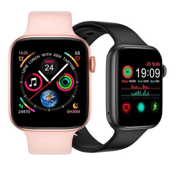 smartwatch t500 rosa y negro