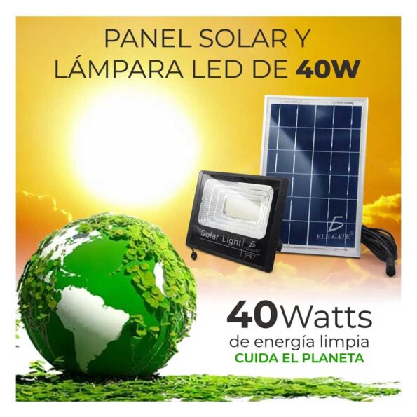 led solar 40w energia limpia