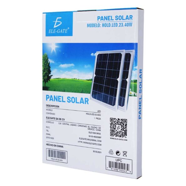 led solar 40w caja panel solar