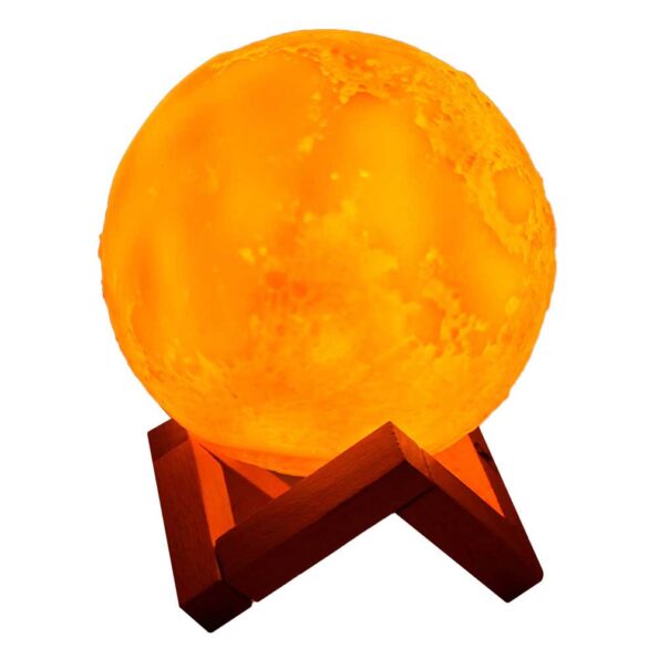 humidificador de luna naranja
