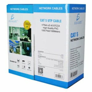 100 Metros Cable Red Utp Cat 5e Rj-45 Blanco Cober