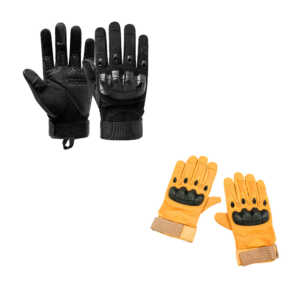 Guantes para motociclista tipo piel, con protección de goma rígida, variedad de tallas / sports / R0X14 / ca-10