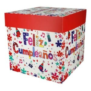 caja feliz cumpleaños