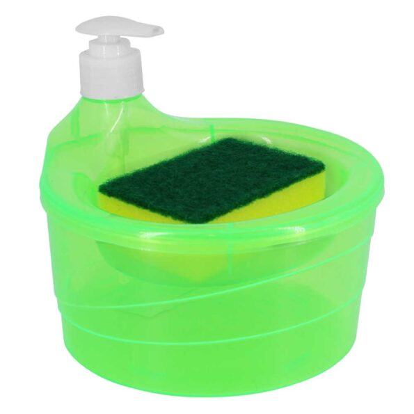 Dispensador de jabon liquido con esponja para trastes bis-015