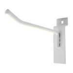1pza Gancho blanco o cromado de 10cm para panel ranurado / gan.10.bl / h1303