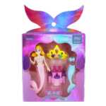 Set de borradores de figuritas con diseño de sirenita princesa
