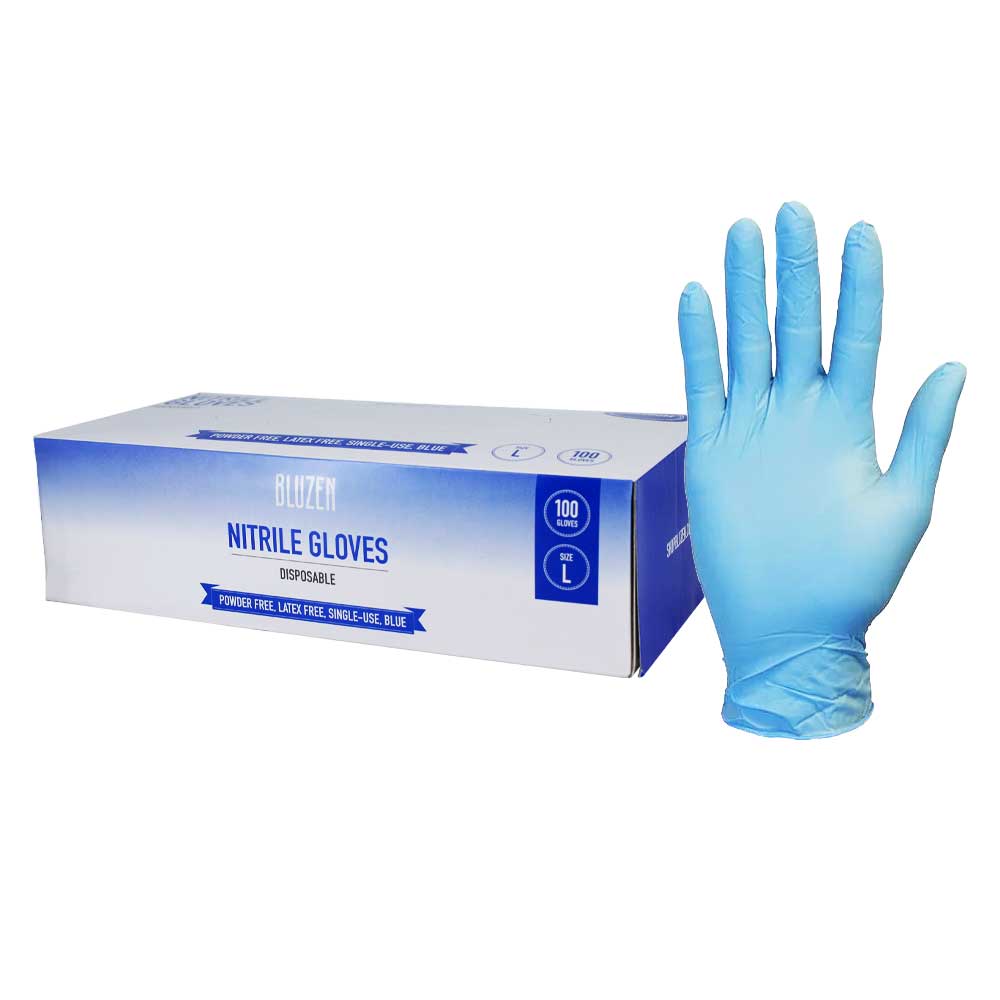 Guantes de nitrilo azul Safe Light HYGOSTAR (caja 100 unidades)