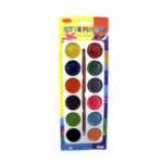 Kit de acuarelas para niños con 12 colores y pincel