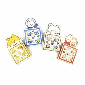 Blister 4pzas borradores de animalitos kawaii zp-0623