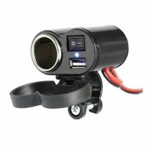 Cargador de celular para motocicleta con encendedor