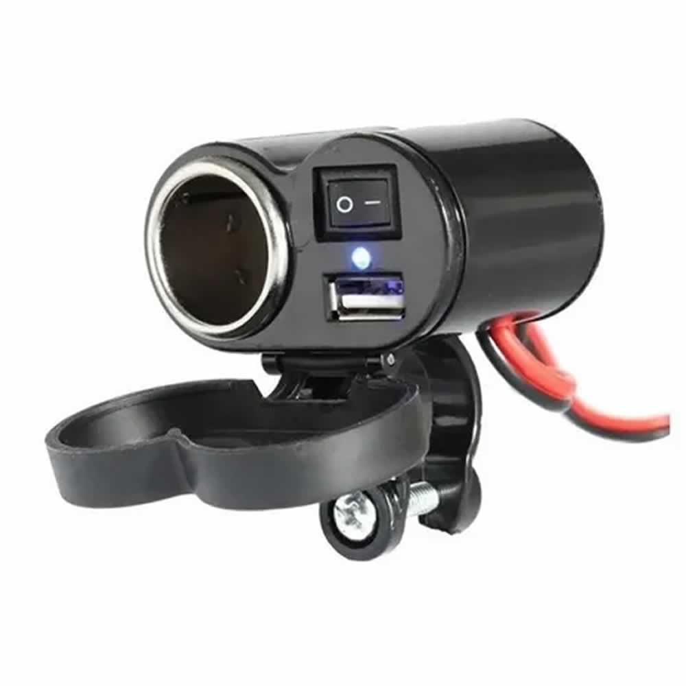 Cargador USB para motocicleta, doble puerto USB a prueba de agua, cargador  de teléfono de motocicleta para Honda CRF300L CRF250L 2017-2022, cargador