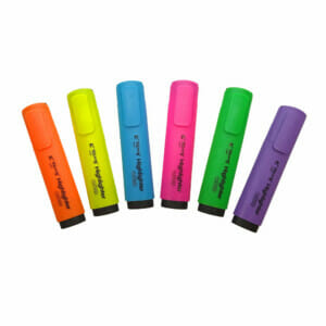 Marcatextos fluorescente para resaltar textos