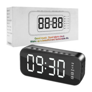 Reloj digital bluetooth con alarma, bocina y puerto tf-aux, variedad de colores / clock bluetooth card speaker / yjsa18