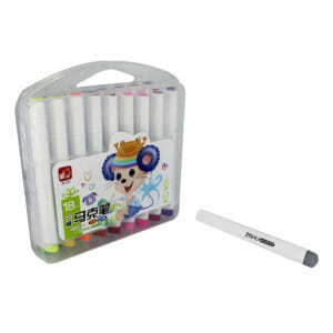 Estuche de plumones con 18 piezas para niños