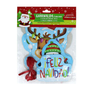 Letrero dibujo navideño