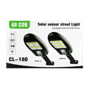 Lámpara solar con luz de 6 led para exteriores, con sensor de movimiento, con control remoto / lam9192