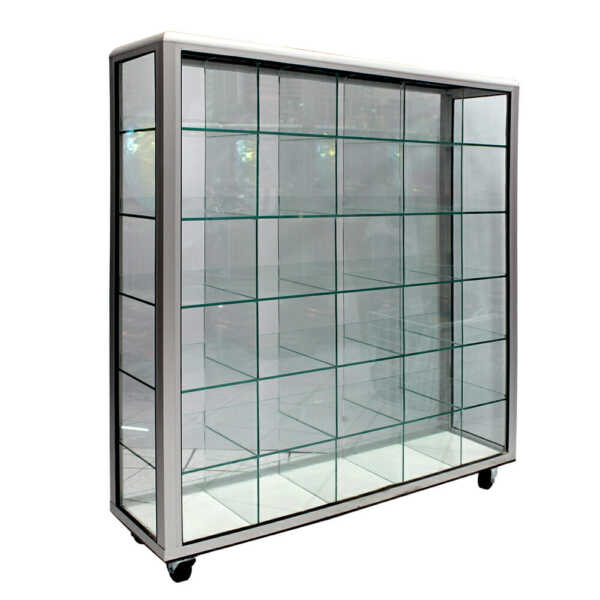 Vitrina dulcera de vidrio con 30 compartimentos / 110x120x30 cm