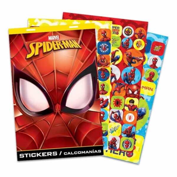 Block de stickers calcomanías con diseño de spider-man 152-659