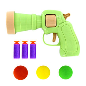 Pistola de plástico con pelotas de foami 