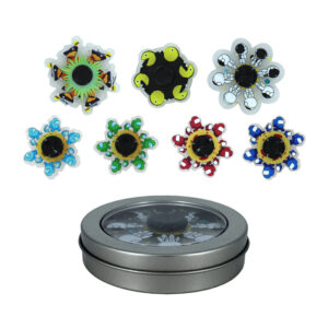 Spinner  en contenedor de metal