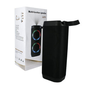 Bocina bluetooth portable led y porta celular