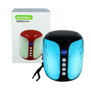 Mini bocina bluetooth portable con luz led, variedad de colores moreka-611