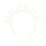 1pza Diadema de perlas para el cabello con diseño de corazones / coronas / orejitas