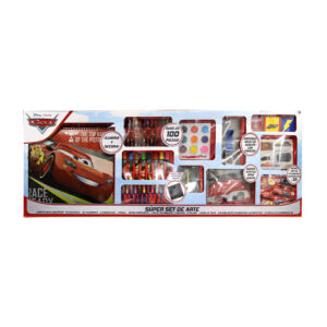 Súper set de arte cars con más de 100 accesorios para colorear 26490a