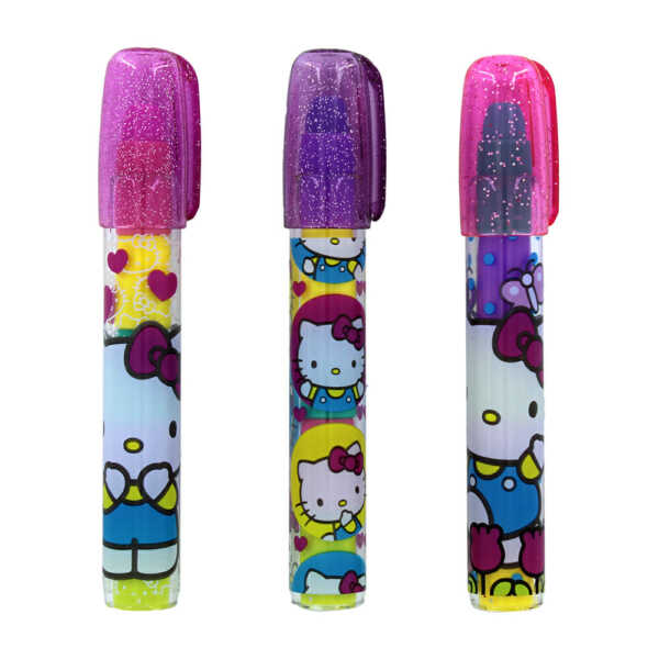 Borrador tipo lápiz con puntas intercambiables, con dibujos de Hello Kitty