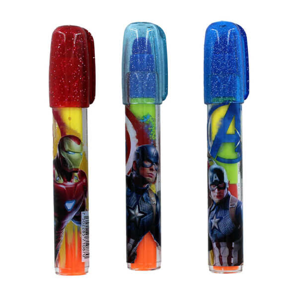 Borrador tipo lápiz con puntas intercambiables, con los personajes de los Avengers
