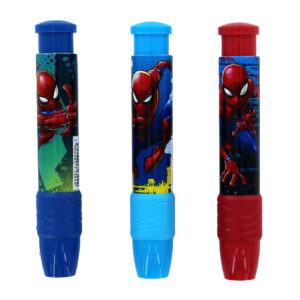 Borrador retráctil con el personaje del hombre araña