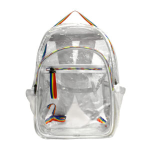 Mochila plastificada transparente