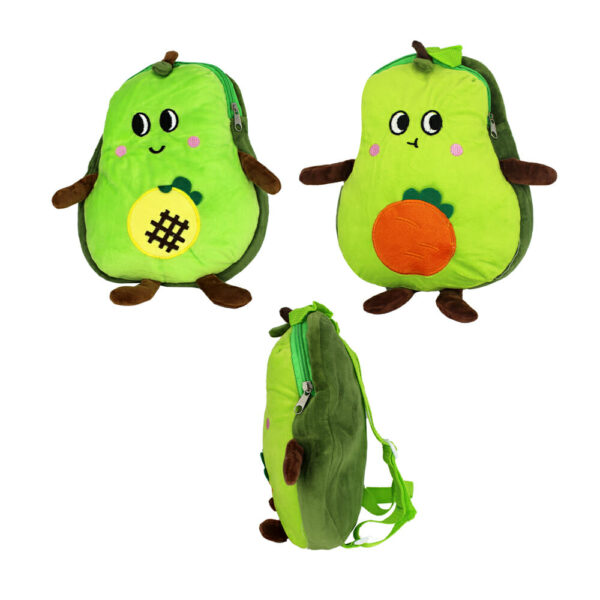 Mochila afelpada mediana en forma de aguacate