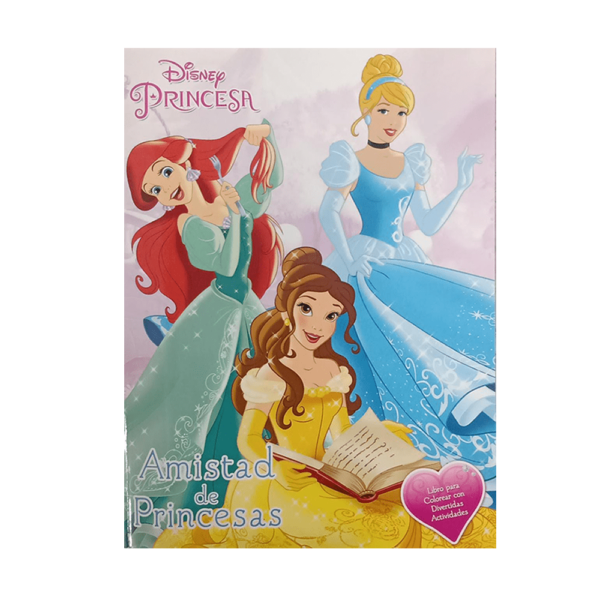 Libro para colorear amistad de princesas, 192 páginas best1190-p