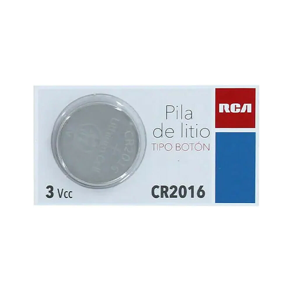 1pza Pila batería rca de litio tipo botón medida cr2016, 3v / cr2016 –  Joinet