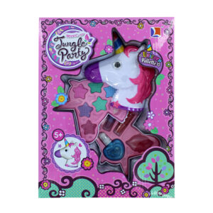 estuche de unicornio con maquillaje