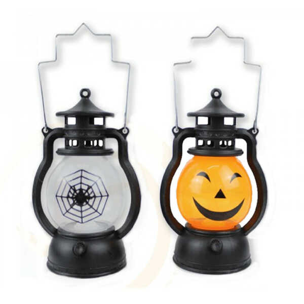 Mini candelabro de luz cálida con diseño de halloween