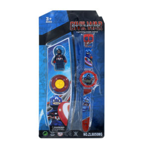 Reloj digital con lego para niño de capitan america