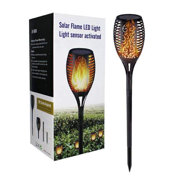 Lámpara solar led jardín con sensor