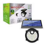 Lámpara solar wanergy para jardín con sensor de movimiento 26w / 8000k 40760