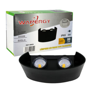 Lámpara led wanergy de pared tipo telescopio