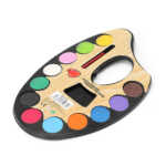 Mini paleta de colores de acuarelas para niños con 12 colores